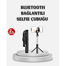 Mey İthalat Kablosuz Bluetooth Selfie Çubuğu 360 Dönebilir Başlık, Taşınabilir Ve Şık Tasarım