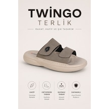 Twingo Günlük Ortopedik Lux Eva Terlik Erkek Bej