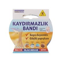 Vodaseal Islak Mekan Kaydırmazlık Bandı, 36mmx2.5, Şeffaf