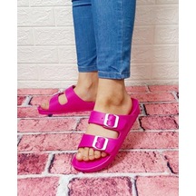 Hammerjack 234 Fuşya Pembe Çift Tokalı Havuz Plaj Günlük Terlik