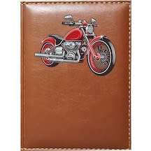 Promosyon Denizi Motorsiklet 2 Görselli Taba Ruhsat Kabı