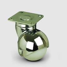 Ef01Mkc40 Döner Tablalı Pvc Mobilya Tekerleği. Çap 40 Oynak