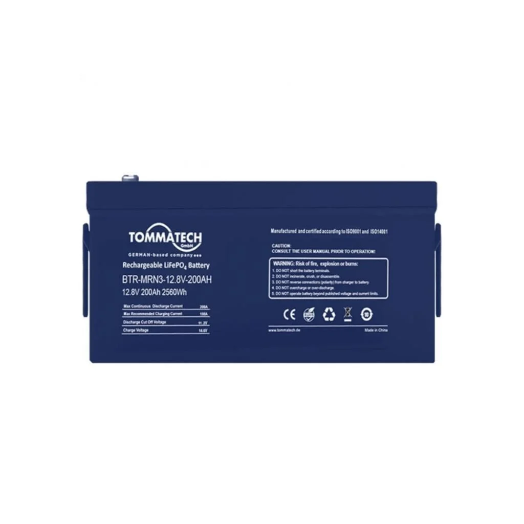 Tommatech 12.8 Volt 200 Amper Lifepo4 Lityum Batarya Btr-p-mrn1
