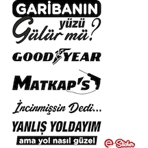 Arka Cam Sticker Set Oto Sticker Araba Sticker Model 8 (497013957)