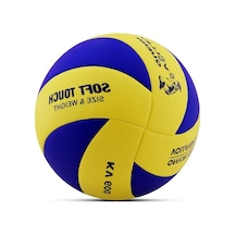 Voleybol Topu, Yumuşak Yüzeyli 5 Numara Kırmızı, Dayanıklı Açık Gri