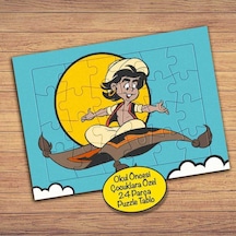 Uçan Halısı Ve Alaaddin Çocuklara Özel Puzzle Yapboz Tablo-pz147