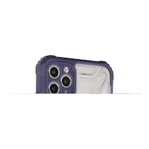 Mey İthalat Apple Uyumlu iPhone 11 Pro Max Kılıf Prag Magneticsafe Kapak - Derin Mor