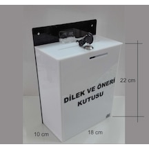 Beyaz Renk Orta Boy Dilek Öneri Kutusu