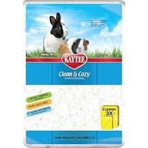 Kaytee Superpet, Clean & Streu Fare, Gerbil, Kemirgenler, Hamster, Tavşan Gibi Küçük Evcil Hayvanlar İçin, Özellikle Emici Kağıt Kum,%99,9 Tozsuz, Beyaz, 49,2 L