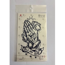 Dua Para 18x11 Cm 1 Ay Kalıcı Geçici Dövme Yapıştırma Dövme