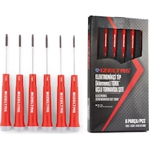 Elektronikçi Tip Klemens Torx Uçlu Tornavida Takımı 6Parça