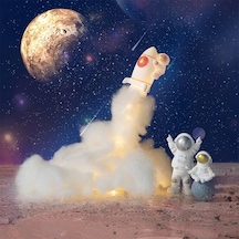 Uçan Astronot Tasarımlı Gece Lambası Çok Renkli