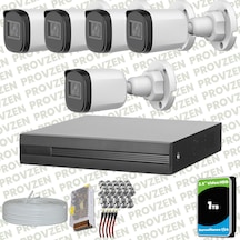 Provzen Dahua Full Hd 5 Kameralı Güvenlik Kamerası + 1tb Hdd