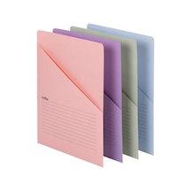 Organized Up Notes Slash File Ceket, Mektup Boyutu, Çeşitli Renkler, Paket Başına 12 Adet 75429