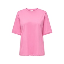 Only Jdy Kadın Yuvarlak Yaka Pembe T-shirt - 15366305