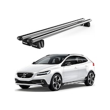 Pençe Volvo V40 Cross Country 2013 Ve Sonrası Uyumlu Gri Ara Atkı Port Bagaj Tavan Barı