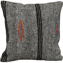 Zehra Abla Halı Yeni El Dokuma Dekoratif Kilim Kırlent Yastık Kılıfı 6433 Çok Renkli