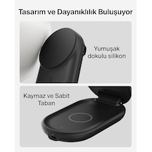 Ultracharge Magsafe Uyumlu 2 Si 1 Arada Qi2 25w Kablosuz Şarj İstasyonu, İphone 16, Airpods, Pixelsnap, Dönüştürülebilir Masaüstü Standı, Usb-c Portlu, 45w Adaptör, Siyah