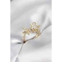 Gold Renk Kutup Yıldızı Model Zirkon Taşlı Kadın Yüzük - Özel Seri Bzsurn012507 Altın Gold Renk Kutup Yıldızı Model Zirkon Taşlı Kadın Yüzük - Özel Seri Bzsurn012507 Altın
