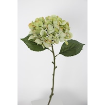 Yapay Çiçek Deposu Yapay Tek Dal Pastel Ortanca Dalı 58 Cm Yeşil