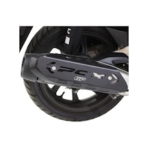 GP Kompozit Honda PCX 125 / 150 2018-2023 Uyumlu Egzoz Koruma Kapağı Siyah