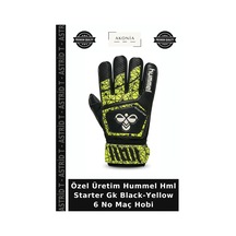 Özel Üretim Hummel Hml Starter Gk Black-yellow 6 No Maç Hobi Sarı - Siyah