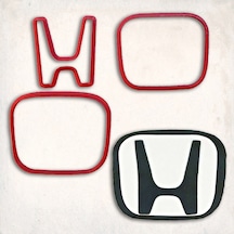 Honda Logo Detay Kurabiye Kalıp Seti 3 Lü KIrmızı