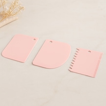Plastik Hamur Kesici Ve Kazıyıcı 3'lü Set
