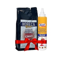 Horeca Brand Milkshake Çilek 1 KG + Kent Topping Sos Çilek 750 G