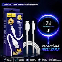 Bezos Mi Turbo 6a Hızlı Şarj Type-c Kablo 100cm Premium Kalite C05 Ob Standart