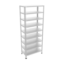 Çelikrafburada 9 Katlı Çelik Galvaniz Arşiv Rafı Depo Rafı Kiler Rafı 43x93x250 Dx51 Kalite Gümüş