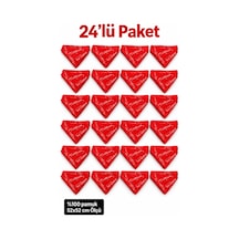 Herşeynota 24 Lü Atatürk İmzalı Kırmızı %100 Pamuk Fular Bandana 52x52 Cm Okul Tören Etkinlik Çok Renkli