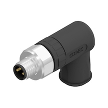 M8 3 Pin Erkek 90° Konnektör Conec 42-00025