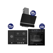 Ferre Steamart-Fryart-Silentart Serisi Siyah Set QEP64CS+BL135+D080-SA Döküm Izgara