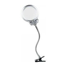 Masa Üstü Mandallı Led Büyüteç 2.5x130mm 5x24mm