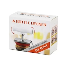 A Bottle Opener Çevir--sıkıştır--aç Kollu Metal Kavanoz Açacak Plastik Kol 4915 Diğer