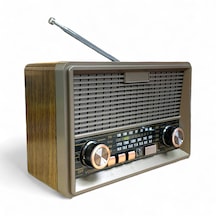 Royaltrend RT568 Mini Solar Güneş Panelli Nostalji Radyo
