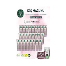 25 Adet Diş Macunu 90 Ml, İngiliz Karbonatı Ve Rosıe Beyazlık