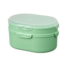 Utbjuda Kapaklı Plastik Saklama Kabı, Açık Yeşil, 0,2 Lt X 0,6 Lt, 2 Parça, Kuru Gıdalar İçindir