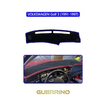 Volkswagen Golf 3 / Vento / Jetta 1991-1997 Torpido Koruma Halısı Mavi Kenar