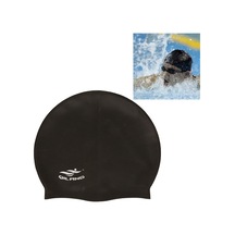 Sones Yetişkin Düz Renk Su Geçirmez Silikon Yüzme Bonesi Siyah