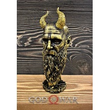 God Of War Ragnarok Kratos Mimir 20cm Gold Renk Polyester Figür