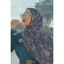 Buttonscarves Autograph Piliseli Şal - Bleu Mavi