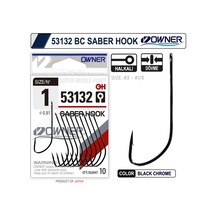 Owner 53132 Saber Hook Black Chrome İğne