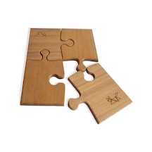 Puzzle Mat Bardak Altı G:22x D:18x Y:1 Ağırlık:0.5 Ahşap