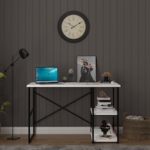 Raflı Metal Çalışma Masası-metalçm01-beyaz Beyaz