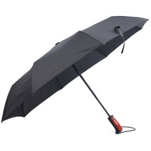 Yarı Fiber 8 Telli Rüzgar Koruma Ters Dönebilir Kırılmaz Telli Tam Otomatik Siyah Şemsiyeleri