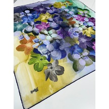 İpekal Fresh Soft Pamuk Eşarp - 05081 - 90 X 90 / 10 Lacivert - Yağ Yeşili 10 Lacivert - Yağ Yeşili