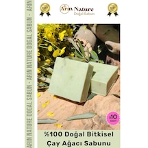 Çayağacı %100 Doğal Güzel Kokulu El Yüz Saç Vücut Orijinal Bitkisel Çay Ağacı Sabunu 120g - 10 Adet Karışık