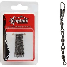 Captain 5095 3 Zincir Klips 5li Paket Black Nikel